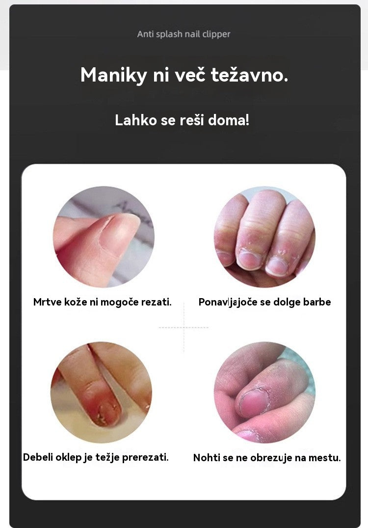 【Komplet 3 kosov】✂️💅 Nove ultratanke poševne škarje za nohte, domača orodja za nego nohtov