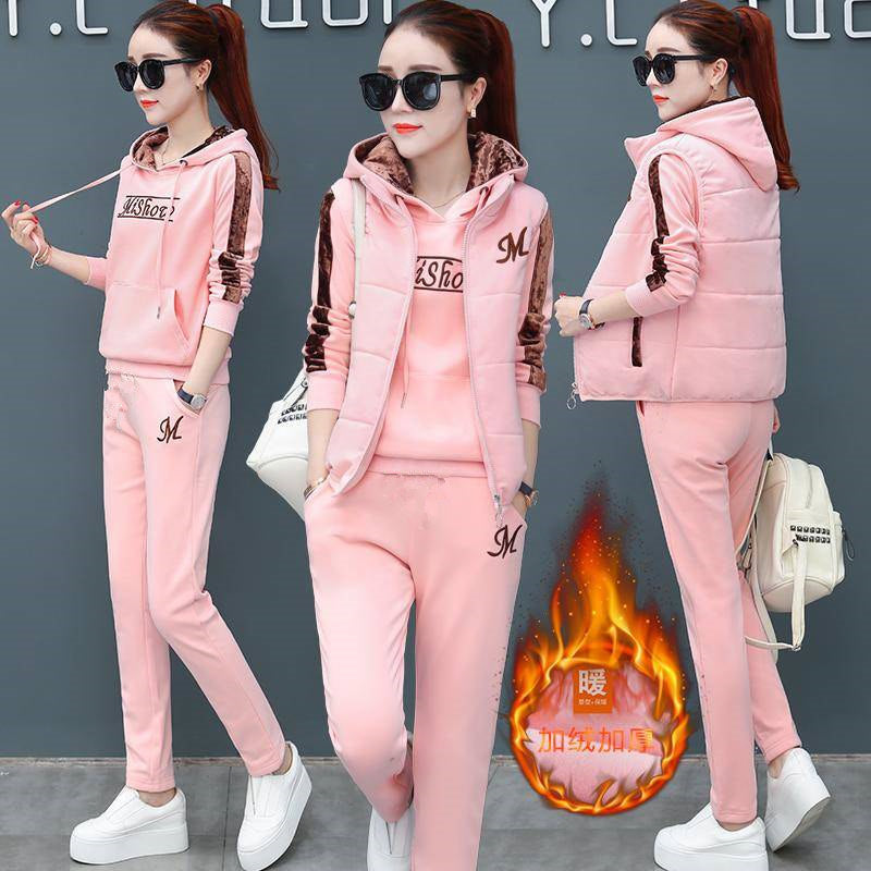 [Hlače + Majica + Jakna] Novi ženski sportsko-rekreativni set za jesen i zimu 2025.