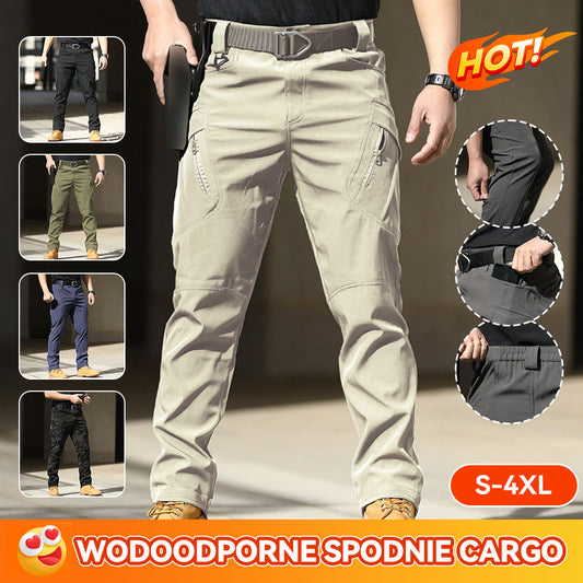 🔥 Nowe męskie spodnie cargo wiosenne outdoorowe, luźne, softshellowe spodnie trekkingowe