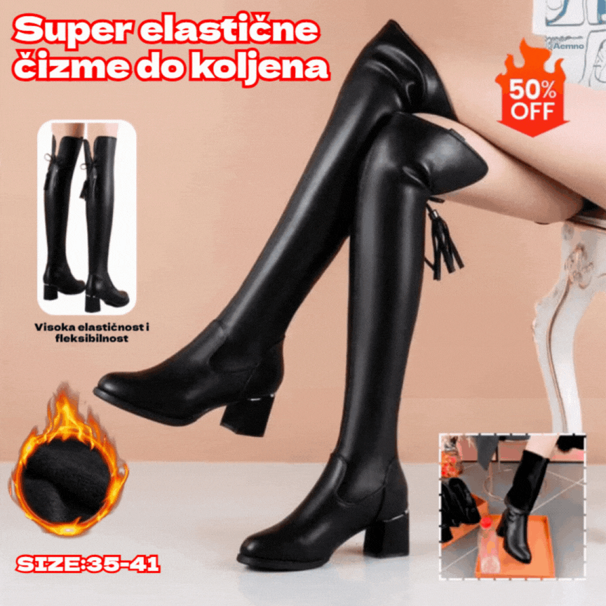 【30% POPUSTA】💥35-41💥Super elastične čizme s dugom cijevi