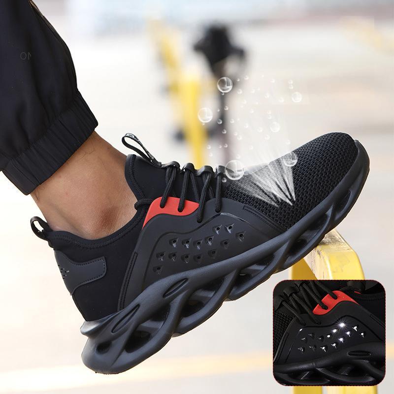 Отстъпка за нов продукт 💥 Мъжки работни обувки 39-48 ✅ дишащи и удароустойчиви ✅ устойчиви на пробиване ✅ неплъзгащи се ✅ удобни