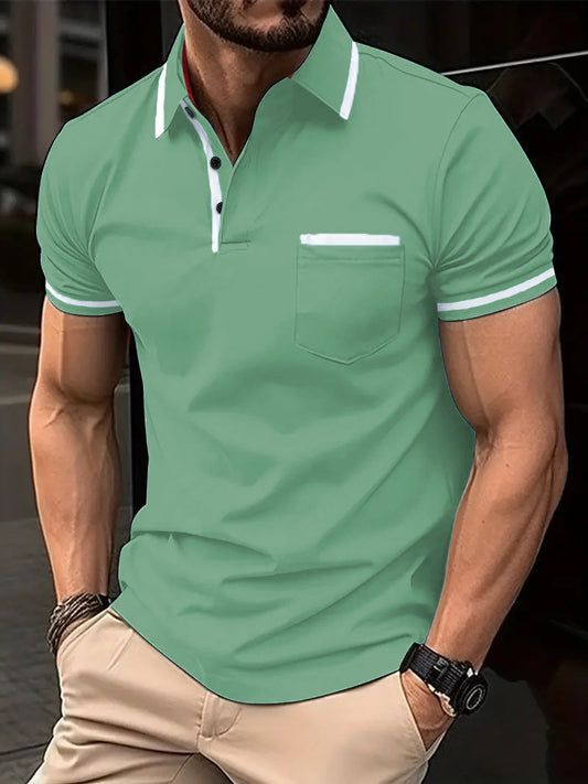 🔥🔥【S-3XL】Ljeto 2025. Muška POLO majica s džepom na gumbe Sportska polo majica od čistog pamuka