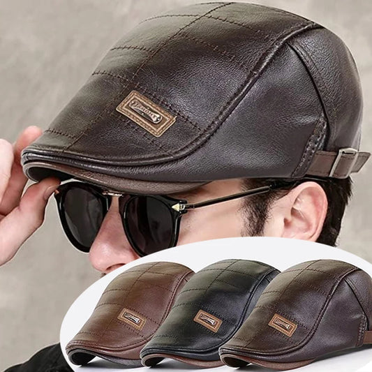 🧢【Kup jeden, drugi dostaniesz gratis】🔥Męski beret skórzany w stylu vintage