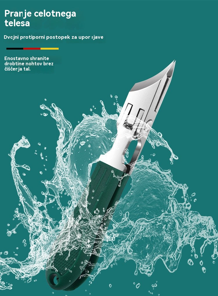 【Komplet 3 kosov】✂️💅 Nove ultratanke poševne škarje za nohte, domača orodja za nego nohtov