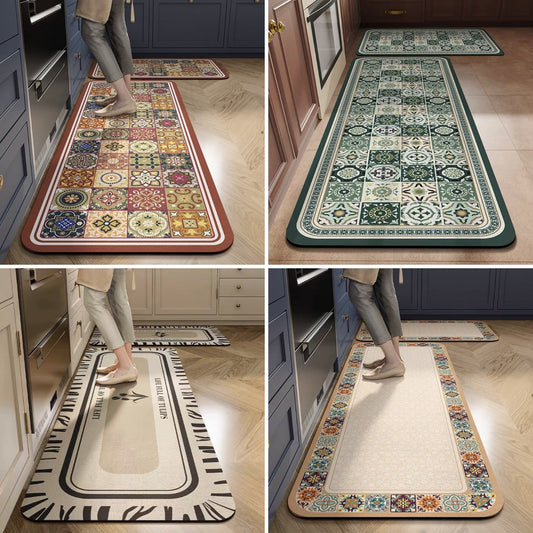 💥【Kupis jedan, dobiješ jedan gratis】【40*60+40*120cm】Protuklizne i visoko upijajuće prostirke za kuhinju i kupaonicu