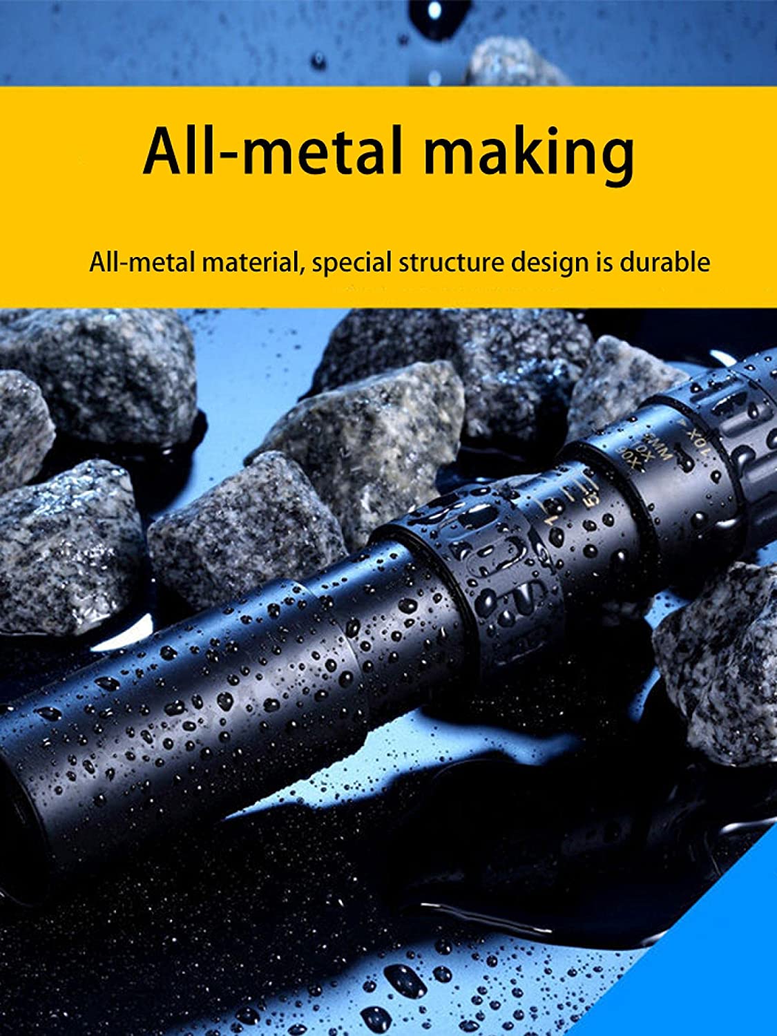 🔭 Binoclu portabil puternic cu zoom 10-300X HD Telescop profesional cu rază lungă de acțiune Monoculară lunetă cu vedere nocturnă scăzută pentru vânătoare