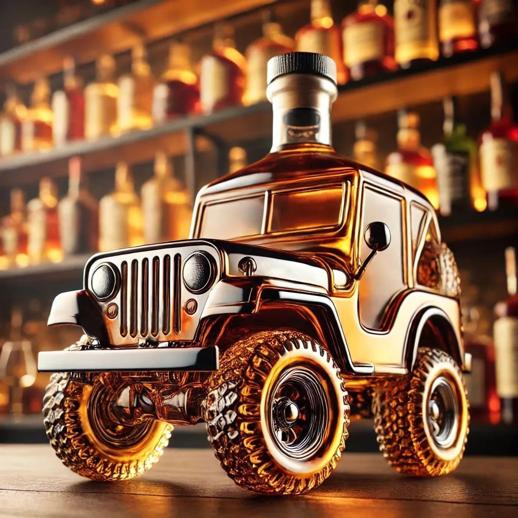 🍺Sticlă de whisky Jeep