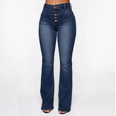 🔥👖【S-4XL】Ženske hlače visokog struka s raširenim rukavima