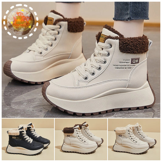 🔥[35-40]🥰Damskie buty do sportów zimowych – wysokie, futrzane i ciepłe, z grubą, antypoślizgową podeszwą