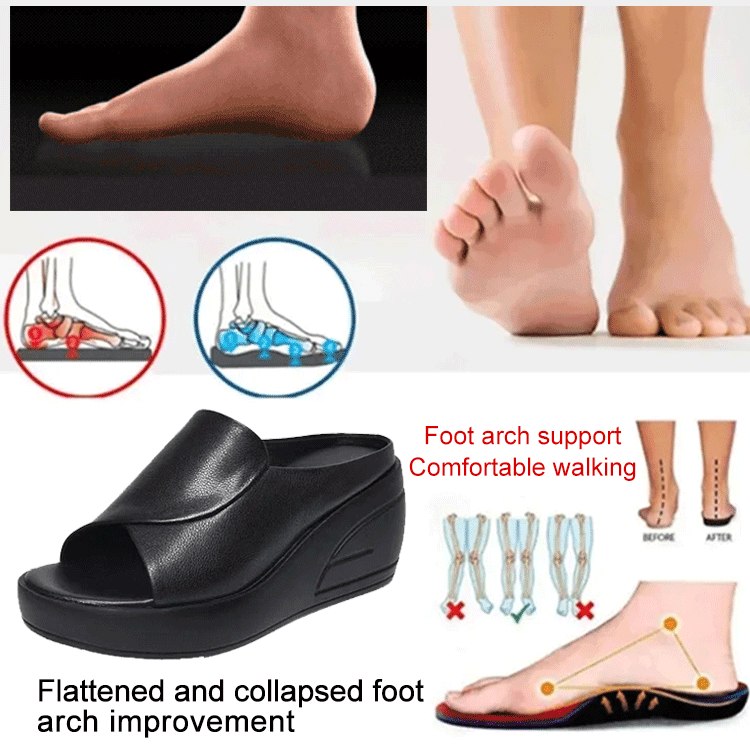 👡【5,5 cm obcas】 miękka podeszwa sandały na koturnie dla kobiet