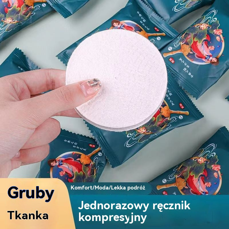 【🔥30 sztuk】Skompresowane, powiększone, pogrubione i wielokrotnego użytku jednorazowe ręczniki przenośne