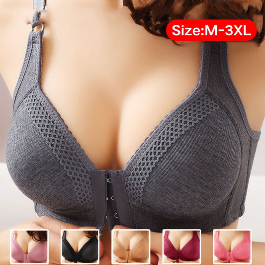 💥【3-pak, średnia cena 40 zł.】Wysokiej jakości biustonosz typu push-up, bezszwowy, modny i seksowny, zapobiega obwisaniu