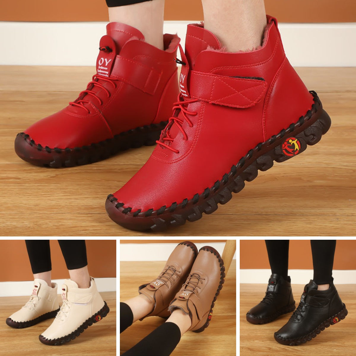 💥【36-43】2025 nowe jesienno-zimowe damskie krótkie buty z miękką podeszwą