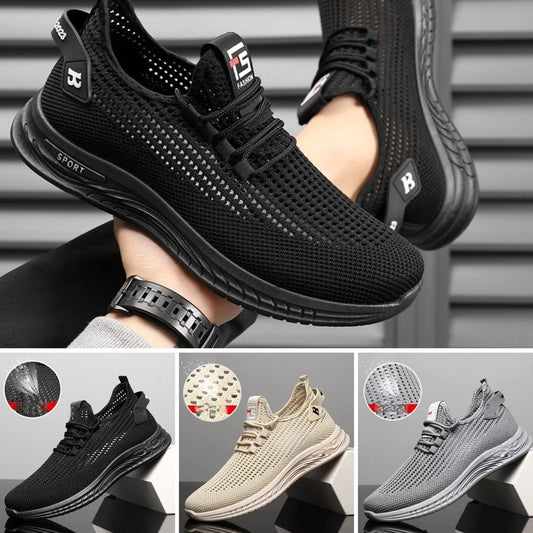 👟【39-44】Pantofi de bărbați casual confortabili, respirabili, din plasă, anti-alunecare, la modă 