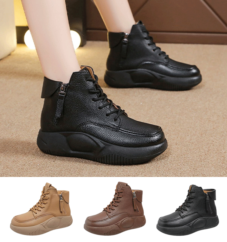 Nove male kožne čizme za sport i slobodno vrijeme, martinke s debelim đonom, noge udobne i neumorne