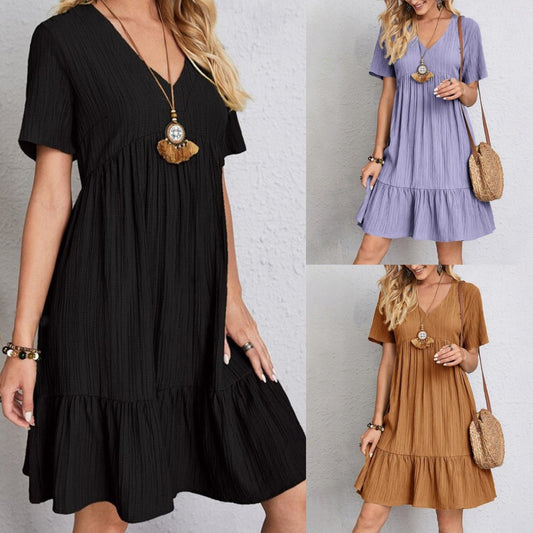 DARMOWA DOSTAWA🔥👗【S-3XL】Letnia luźna sukienka z bawełny i lnu, dostępna w wielu kolorach, wygodna i modna