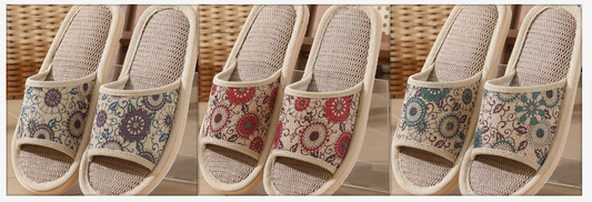 【3 perechi】【37-40】2025 papuci noi din bumbac și in pentru femei, papuci pentru toate anotimpurile