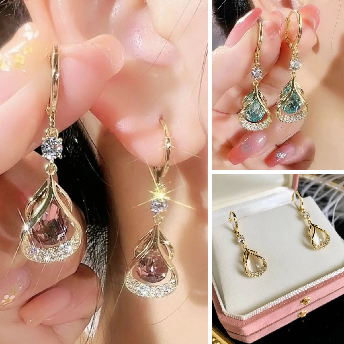 ✨💎💎【Kupte 1 a získejte 2 zdarma】Nové náušnice s jiskřivou elegancí