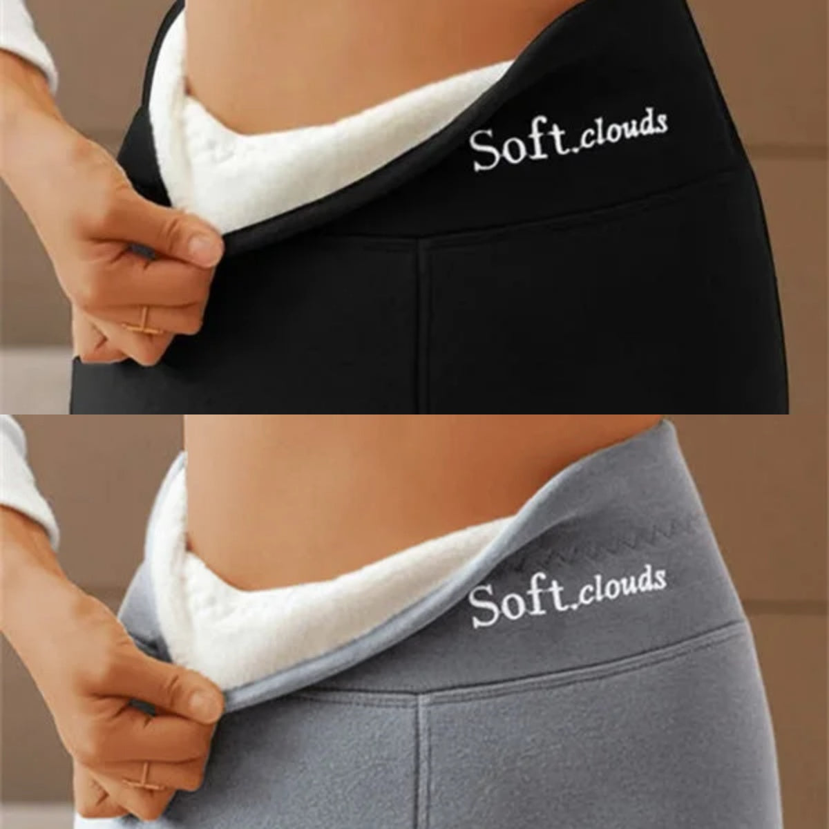 🔥Két darabos [S-5XL] 2025 őszi/téli magas derekú kasmír meleg leggings