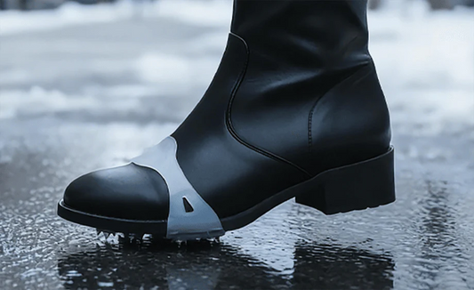 👴🚶🏔️❄️Kup cztery i otrzymaj cztery gratis🔥Niewidoczne, 5-zębowe raki antypoślizgowe, raki do użytku na zewnątrz, odpowiednie do wędrówek po śniegu, wspinaczki górskiej, wspinaczki skałkowej i zimowych, oblodzonych powierzchni, niezbędne dla seniorów.