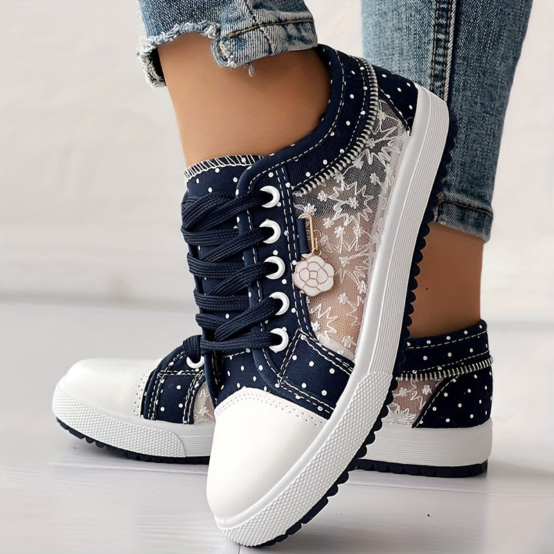 💕【35-42】2025 modne, codzienne koronkowe damskie buty, klasyczne płócienne buty