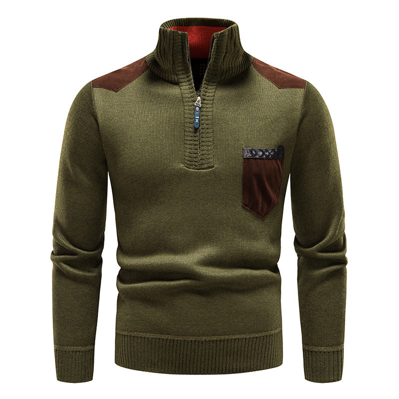 ❤️‍🔥【M-3XL】Męski sweter na co dzień, jesień/zima, zapinany na zamek