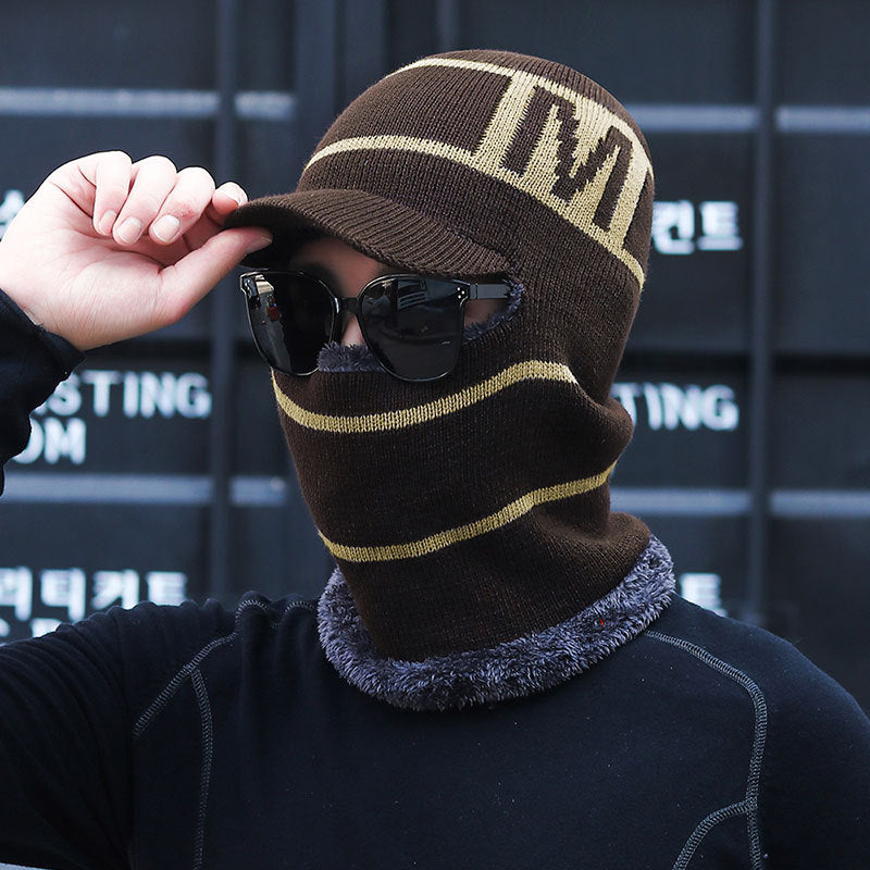 🔥 Enodelna debela volnena kapa, odporna proti vetru, za uporabo na prostem.