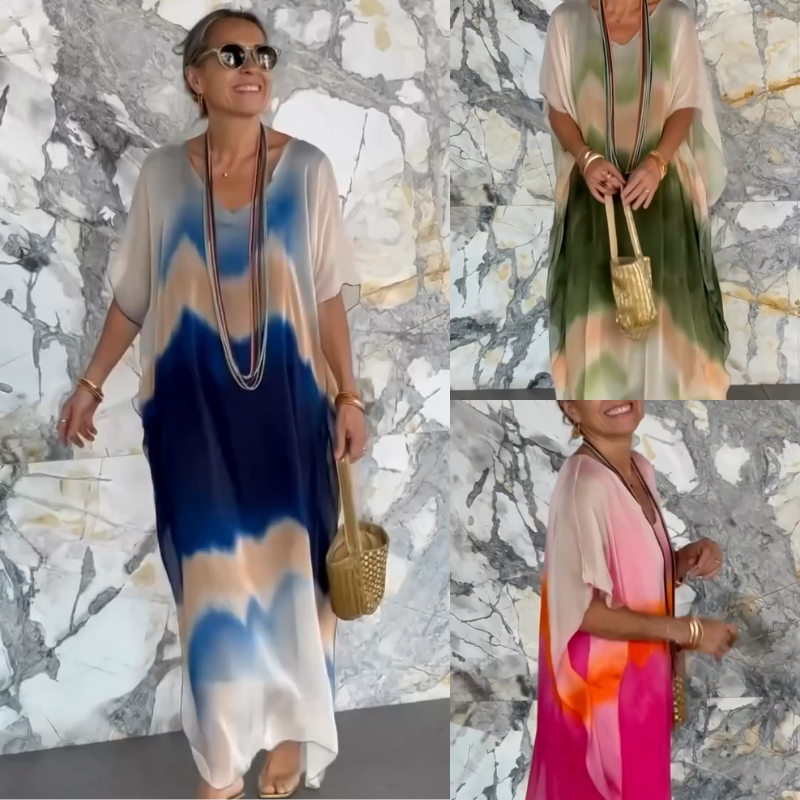 【Oferta specjalna】【S-5XL】❤️Nowa, wysokiej jakości sukienka z szyfonu