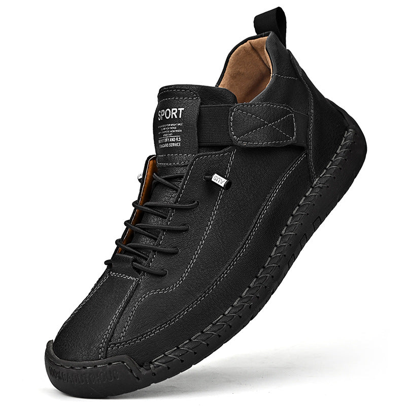 【38-48】Casual obuwie męskie na co dzień, robocze, outdoorowe, szyte buty-3865760
