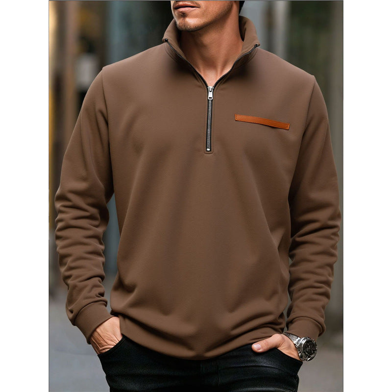 🔥 Elegantne muške majice dugih rukava s patentnim zatvaračem ❤️【50-100 kg】