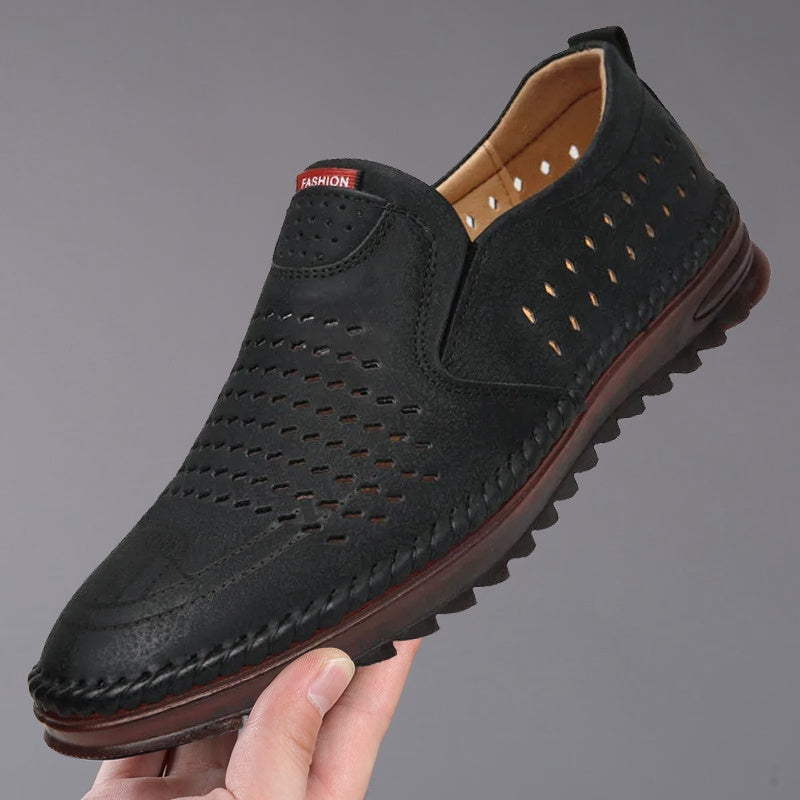 👟【Darmowa wysyłka】Ręcznie wykonane skórzane męskie buty outdoorowe casual