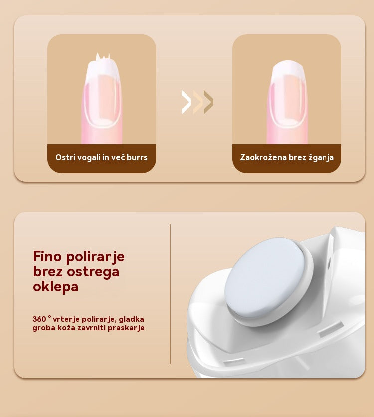 💅Kupite 1, dobite 1 gratis! ✨ Avtomatska pilica za nohte, varna in nežna nega nohtov👶🔧