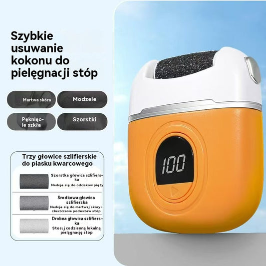 🦶🛁 Nowy elektryczny szlifier do stóp, usuwanie martwej skóry z paznokci, elektryczny szlifier do stóp do pedicure