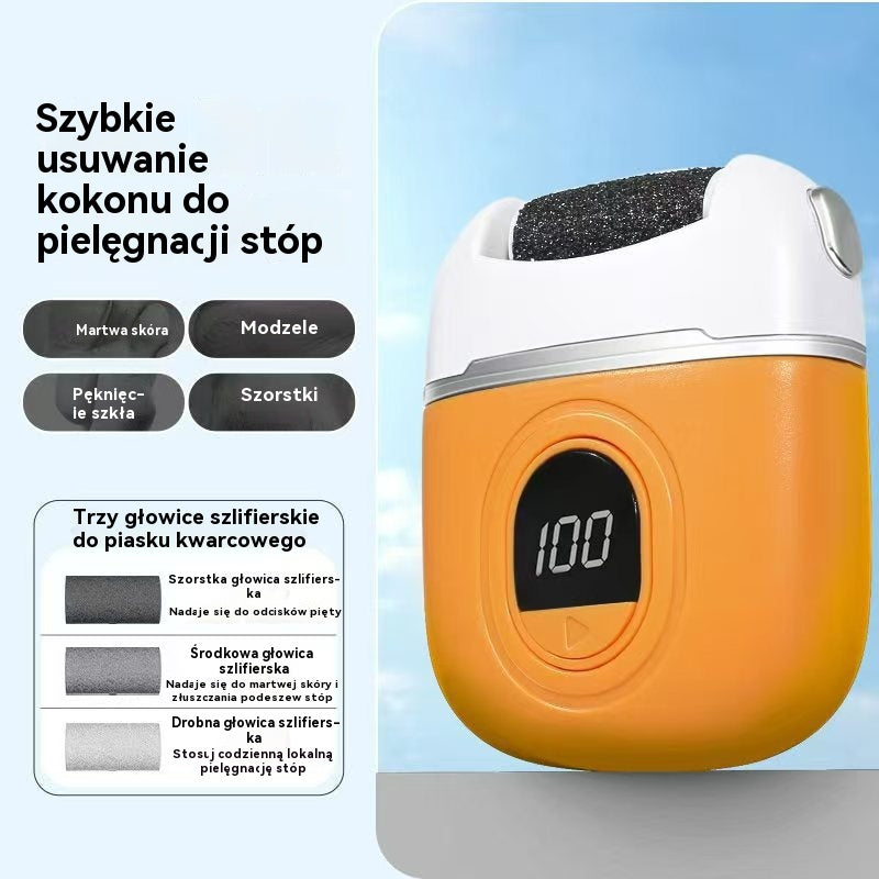 🦶🛁 Nowy elektryczny szlifier do stóp, usuwanie martwej skóry z paznokci, elektryczny szlifier do stóp do pedicure