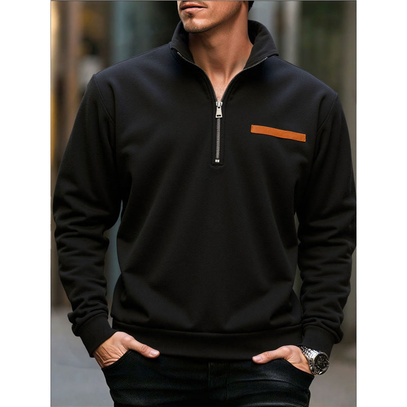 🔥 Elegantne muške majice dugih rukava s patentnim zatvaračem ❤️【50-100 kg】