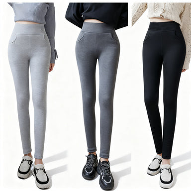 🥰🎉【Kup 1, a 1 dostaniesz gratis】Jesienne i zimowe legginsy z kaszmiru z wysokim stanem, ciepłe, 2025