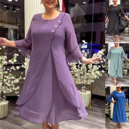 【S-5XL】❤️2025 Nowe wysokiej jakości sukienki szyfonowe