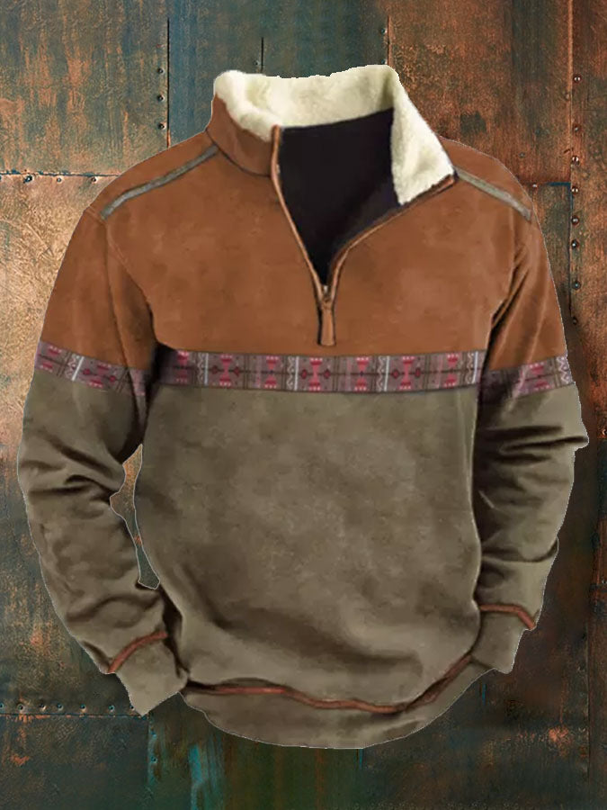 👕【S-4XL】2025 Jesensko-zimski muški moderan topao džemper s dugim rukavima i 3D printom