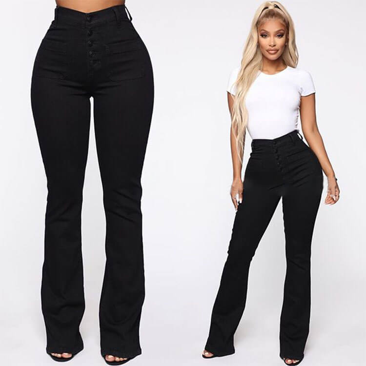 🔥👖【S-4XL】Ženske hlače visokog struka s raširenim rukavima