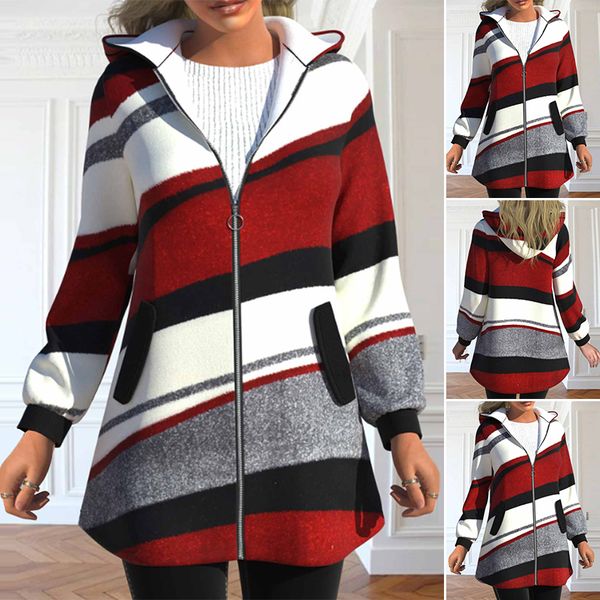 💖【S-3XL】Wyprzedaż zimowa, nowa damska kurtka z kapturem, gruba i ciepła