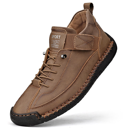 【38-48】Casual obuwie męskie na co dzień, robocze, outdoorowe, szyte buty-3865760