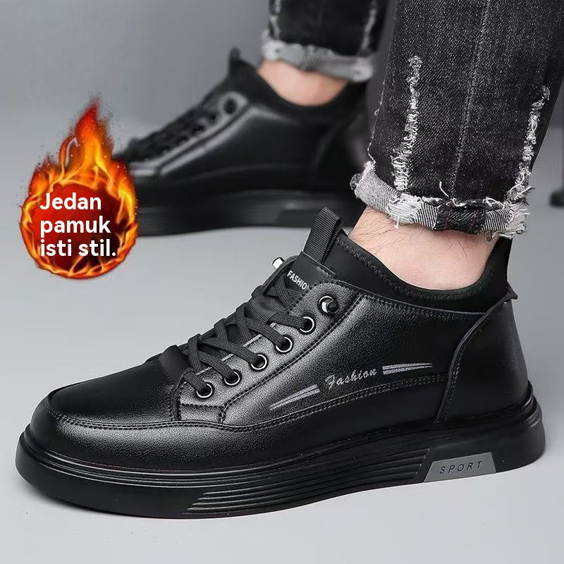 😎👍【39-44】Nove muške vodootporne kožne i baršunaste ležerne pamučne cipele za jesen i zimu 2025.