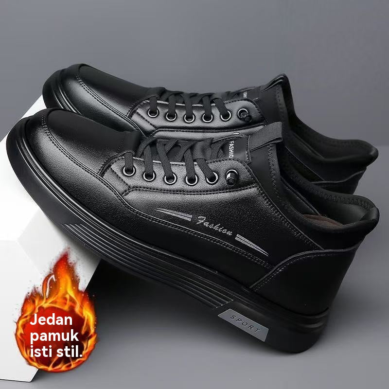 😎👍【39-44】Nove muške vodootporne kožne i baršunaste ležerne pamučne cipele za jesen i zimu 2025.