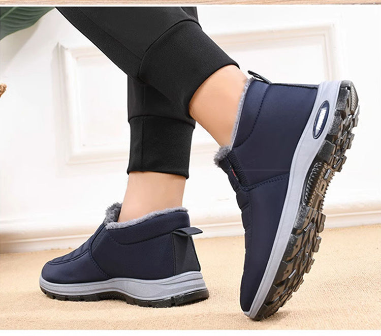 🔥【Poseben 50% popust】【35-48】Unisex zimski škornji s plišasto podlogo - topli, udobni in nedrseči za hladno vreme.