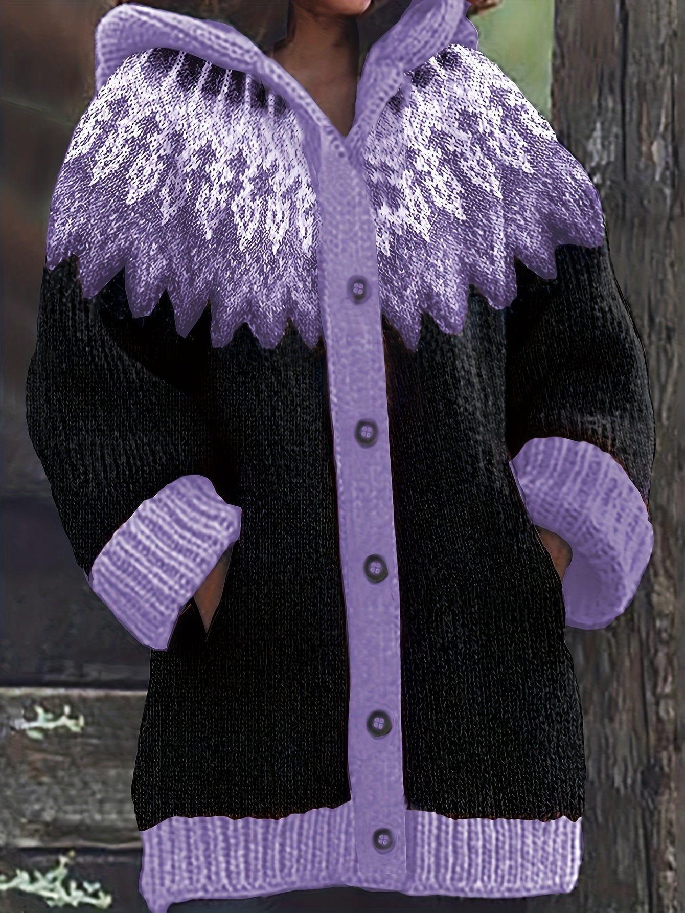 【S~5XL】✨Elegancka, kolorowa kurtka z kapturem w stylu retro