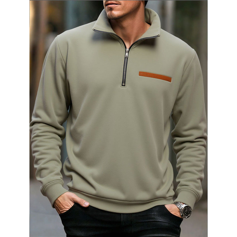 🔥 Elegantne muške majice dugih rukava s patentnim zatvaračem ❤️【50-100 kg】