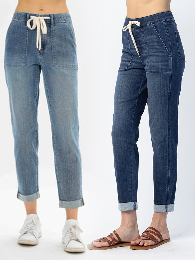 💥✅🔥【S-3XL】2025 noi blugi casual de dama marime mari-【40-100kg】