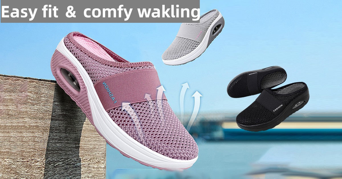 👡🛒【Nowy produkt w obniżonej cenie]】💖🎁【35-43]】Buty z poduszką powietrzną z siateczki Hollow 2025 o wysokiej elastyczności bez męczącego chodzenia