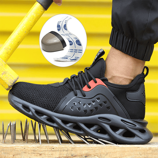 Отстъпка за нов продукт 💥 Мъжки работни обувки 39-48 ✅ дишащи и удароустойчиви ✅ устойчиви на пробиване ✅ неплъзгащи се ✅ удобни