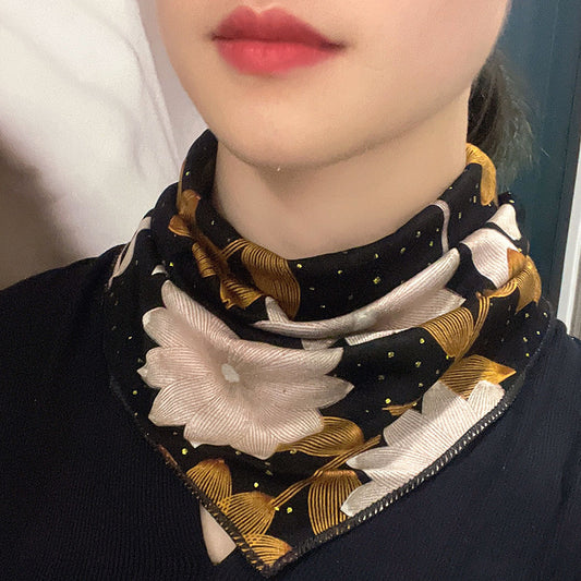 🔥Jesenski i zimski modni komadi [4 komada] Modni svileni topli trokutasti šal